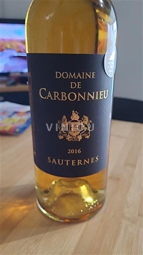 Bordeaux Sauternes Château Carbonnieux 2016