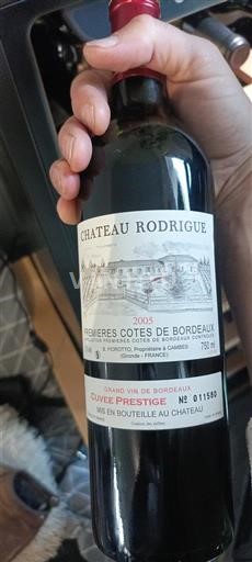 Bordeaux Premières-côtes-de-bordeaux Château Rodrigue Prestige 2005
