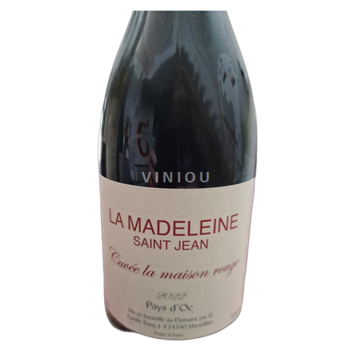 Languedoc-Roussillon Côtes de Thau LA MADELEINE ST JEAN Maison rouge 2022