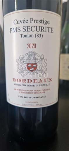 Bordeaux Pour la Tour des Chevaliers et Associe Lestage sur Gironde Prestige 2020