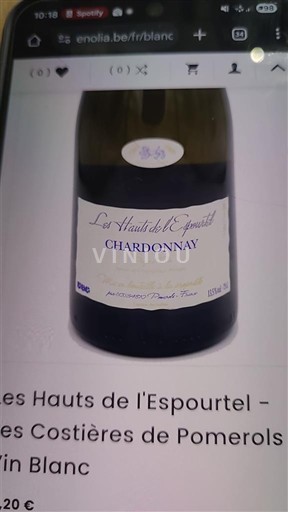 Languedoc y Rosellón País de Oc Les Hauts de l'Espourtel Chardonnay 2024