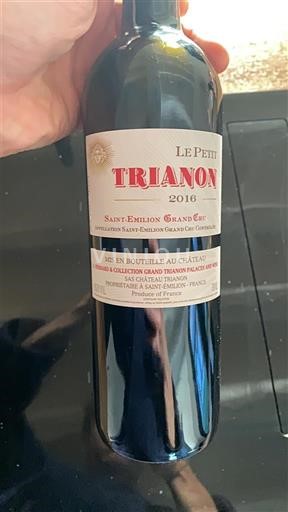 Bordeaux Saint-Émilion Grand Cru Grand Cru Château Trianon Le Petit Trianon 2016