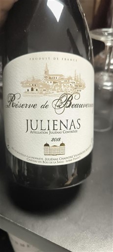 Beaujolais Juliénas Réserve de Beauvernay 2018