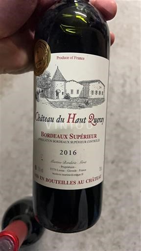 Bordeaux Bordeaux Supérieur Château Haut Quercy 2016