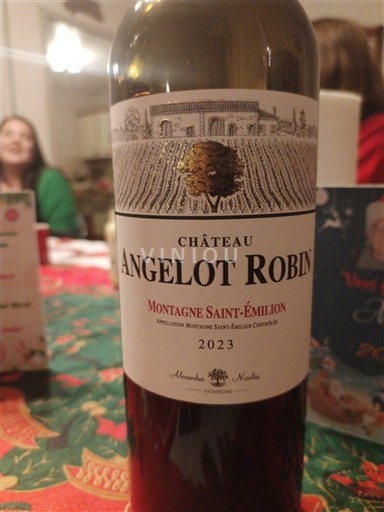Bordeaux Montagne-saint-émilion Château Angelot Robin 2023