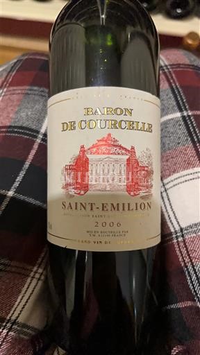 Bordeaux Saint-Émilion Baron de Courcelle 2006