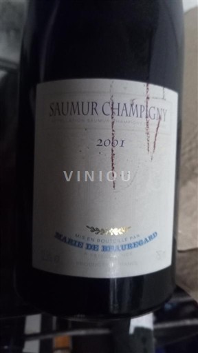 Loire-dalen Saumur-Champigny Marie de Beauregard 2001