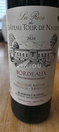Bordeaux Château Tour de Naujan La Rose 2020
