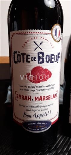 Languedoc ja Roussillon Pays d'Oc Goumet Père & Fils Côte de Boeuf Syrah-Marselan Ei vuosikertaa
