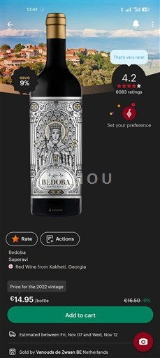 Kakheti Kvareli Bedoba Saperavi 2022