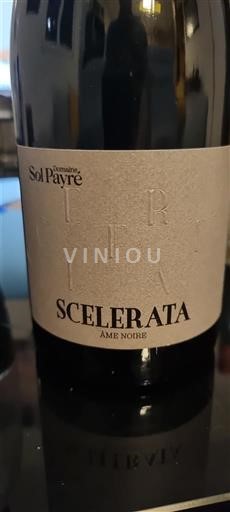 Roussillon Côtes-du-Roussillon Domaine Sol Payré Scelerata Âme Noire Non-Vintage