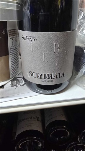 Вина Rouge sec Scelerata Âme Noire Domaine Sol Payré Non millésimé Франція Руссільон Руссільонські узбережжя AOC