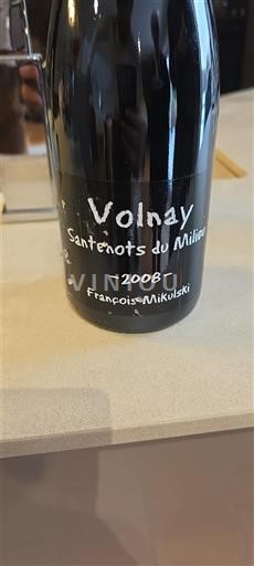 Burgundsko Volnay Premier Cru François Mikulski Santenots du Milieu 2008