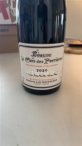 Burgundsko Beaune Premier Cru Domaine Lois Dufouleur Le Clos des Perrières 2020