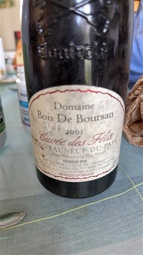 Valle del Ródano Châteauneuf-du-Pape. Domaine Bois De Boursan des Félix 2001