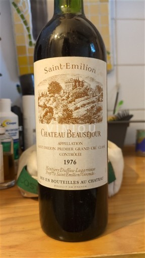 Bordeaux Saint-Émilion Premier Grand Cru Classé Château Beauséjour 1976