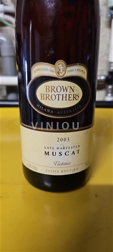 Victoria Không được chỉ định Brown Brothers Late Harvested Muscat 2003