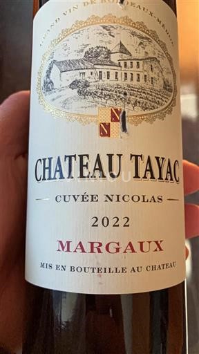 Bordeaux Margaux Château Tayac Nicolas 2022