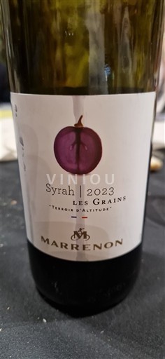 Valle del Rodano Luberon Marrenon Les Grains Syrah 2023