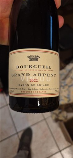 Údolí Loiry Bourgueil Baron de Briare Grand Arpent 2022