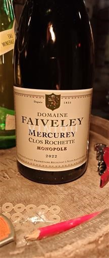 Burgundsko Mercurey Domaine Faiveley Clos Rochette Monopole 2022