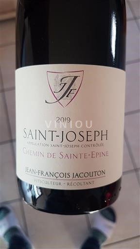 Valle del Rodano Saint-Joseph Jean-François Jacouton Chemin de Sainte-Épine 2019