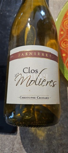 Vallée de la Loire Jasnières Christophe Croisard Clos des Molières 2011
