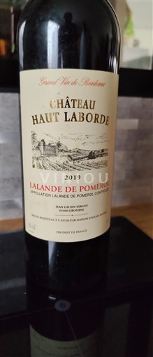 Bordeaux Lalande-de-pomerol Château Haut Laborde 2019
