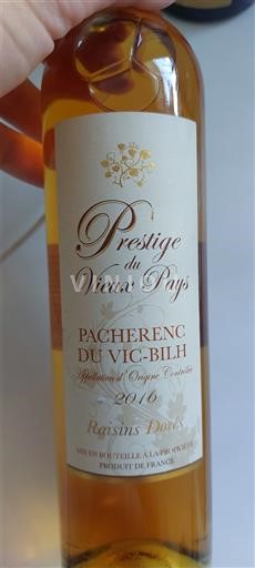 Sydväst Pacherenc-du-vic-bilh Prestige du Vieux Pays Raisins Dorés 2016