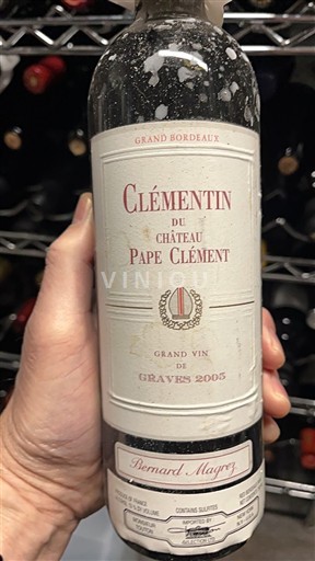 Bordeaux Graves Château Pape Clément Clémentin 2005