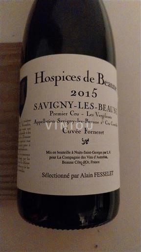 Bourgogne Savigny-lès-beaune Premier Cru Hospices de Beaune Forneret 2015