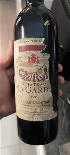 Bordeaux Pessac-Léognan Château La Garde 1986