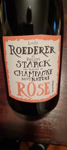 Champagne Champagner Louis Roederer Philippe Starck Brut Nature Rosé 2015