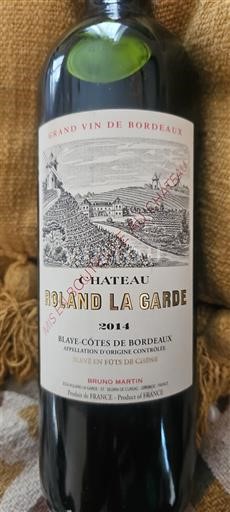 Bordeaux Blaye-Côtes-de-Bordeaux Château Roland La Garde 2014