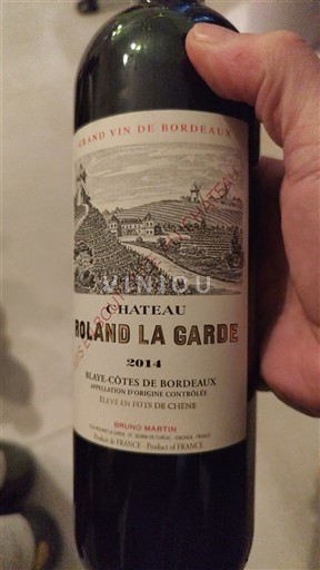 Bordeaux Blaye-Côtes-de-Bordeaux Château Roland La Garde 2014