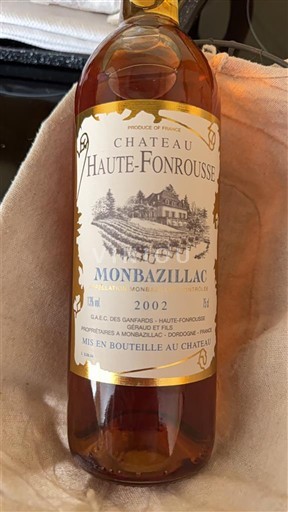 Tây Nam Monbazillac Château Haute-Fonrouse 2002