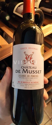 Bordoja Lalande-de-pomerol Château Musset Réserve 2019