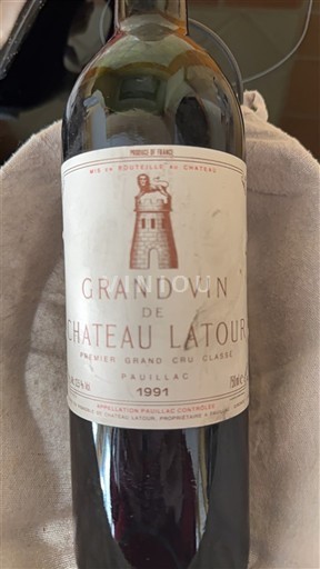 Bordeaux Pauillac Premier Grand Cru Classé Château Latour Grand Vin de Château Latour 1991