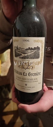 Bordeaux Lussac-saint-émilion Château La Grenière 1996