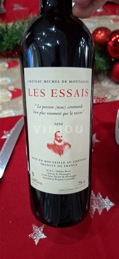 Bordeaux Bordeaux Supérieur Château Michel de Montaigne Les Essais 2010