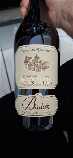 Jura Côtes du Jura Badoz Terroir du Revermont Trousseau 2019