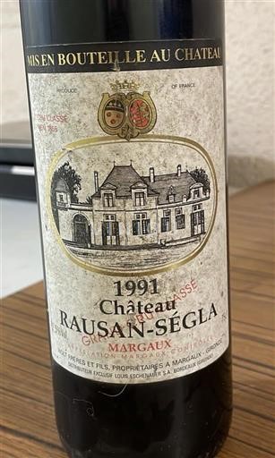 Bordeaux Margaux Grand Cru Château Rauzan-Ségla 1991
