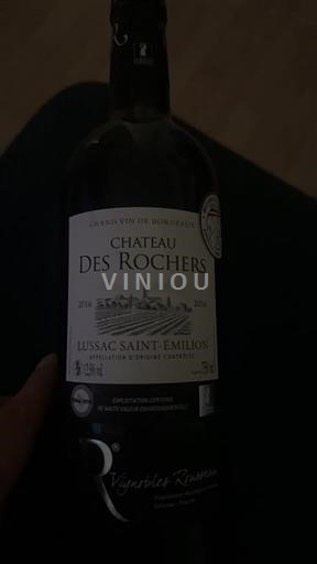 Bordéus Lussac-Saint-Émilion Château S Rochers 2016