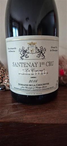 Bourgondië Niet gespecificeerd Premier Cru Domaine La Choupette La Comme 2016