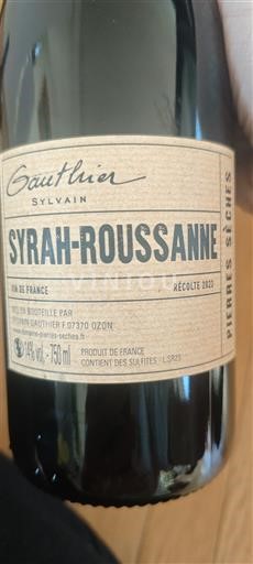 Valle del Ródano No especificado Gauthier Sylvain Pierres Sèches 2021