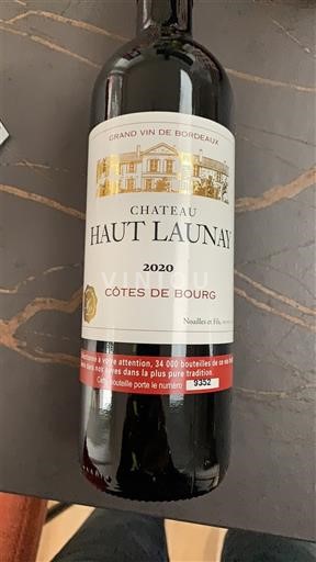 Bordeaux Côtes-de-bourg Château Haut Launay 2020