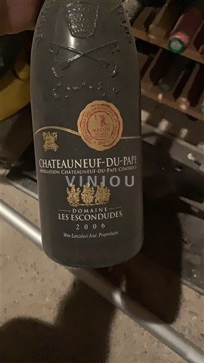 Rhônen laakso Châteauneuf-du-Pape Domaine Les Escondudes 2006