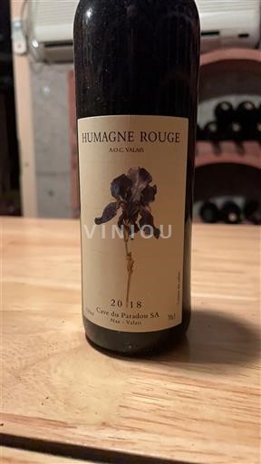 Valais Valais AOC Cave du Paradou SA Humagne rouge 2018