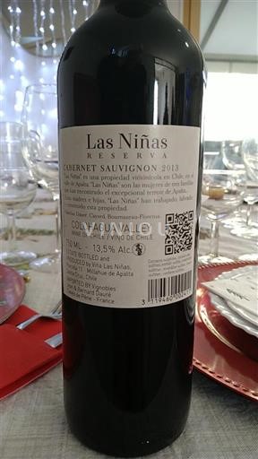 Rapel Valley Colchagua Valley Las Niñas Reserva 2013