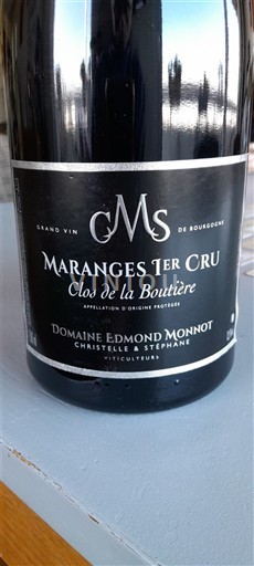 Vini Rouge sec Clos de la Boutière Domaine Edmond Monnot 2022 Francia Borgogna Non specificato AOC Premier Cru